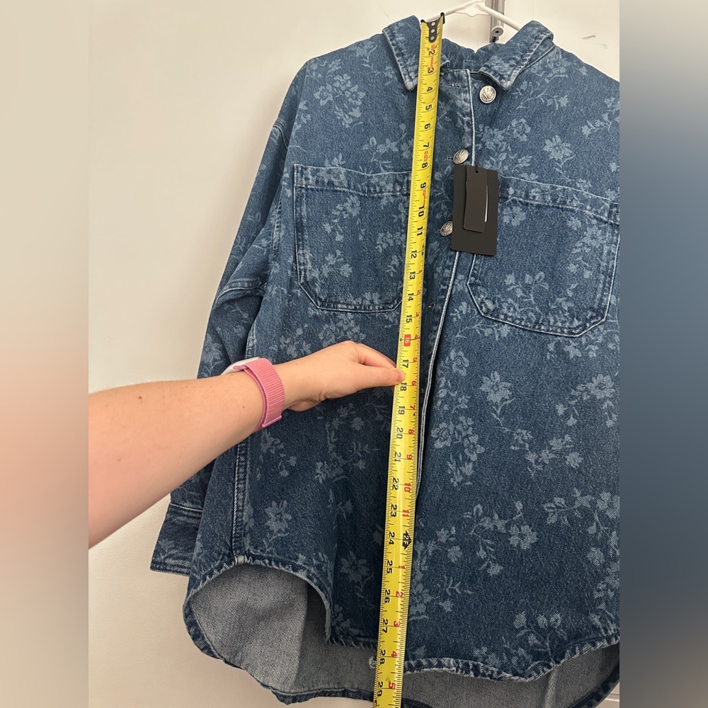 Rag & Bone Printed Denim Shirt Jacket - Picture 13 of 13